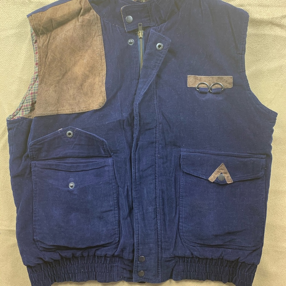 Bonkers Corduroy ZipUp Vintage Vest